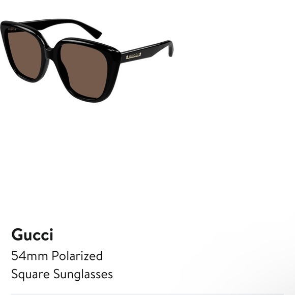 Gucci 54 mm Polarized Square Glasses - Picture 2 of 4
